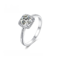 wholesale 9/10/14/18K White Gold, Rose Gold, Yellow Gold Light Luxury Elegant 1-carat Moissanite Ring-0-0