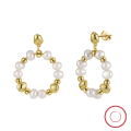 wholesale 14K Gold 925 Sterling Silver Natural Baroque Pearl Korean Fashion Minimalist Earrings New Arrival in January 2024-0-4
