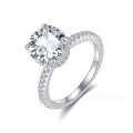 wholesale S925 Sterling Silver Cross-Border Europe and America New 3CT Moissanite Fashion Women's Ring, Cross-Border E-Commerce New Bestseller on Temu-0-5