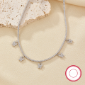 wholesale S925 Cross-border Hot-selling Women's Tennis Chain Star Butterfly LOVE Necklace Layered Halloween Matching Accessories-0-3