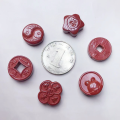 wholesale Metal material high-content cinnadium yin-yang fish Fuxing coin "Wànshìrúyì" accessory handmade DIY cinnabar bracelet jewelry-0-1
