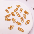 wholesale Metal S925 Gold Plated S-Hook Fish Tail Clasp Pearl Clasp Ends Universal Clasp for Bracelet Necklace Stringing DIY Accessories-0-5