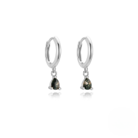 wholesale S925 Sterling Silver With Natural Stone Agate Lapis Lazuli Earrings, Elegant Light Luxury-Platinum #3 925 Silver