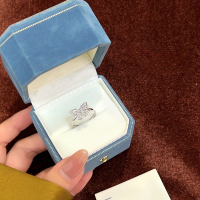 wholesale 925 Sterling Silver Openwork Butterfly Ring for Women, Ethereal and Minimalist Style, Niche and High-End, Adjustable Index Finger Ring-Hollow butterfly ring/approximately 1.71g&gt;JZ016535 sterling silver