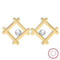wholesale GPE Collection S925 Sterling Silver European and American Cross-Border Exquisite Earrings, Natural Freshwater Pearl Stud Earrings Wholesale-0-54