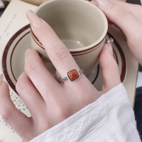 wholesale S925 Sterling Silver Antique Style Nanhong Ring, Adjustable Index Finger Ring, Douyin Live Stream Supply-YFJ1397: Approximately 2.65g  Opening adjustable