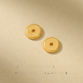 wholesale Gold-plated 925 silver sheet bead spacers for handmade DIY jewelry accessories-0-10