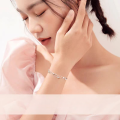 wholesale Metal S925 Silver New Style Double Layer Starry Sky Bracelet for Women, Minimalist Luxury Small Brand High-End Delicate Lucky Jewelry for Best Friend Girlfriend-0-3