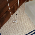 wholesale S925 Sterling Silver Bow Necklace for Women, Spring New Arrival, Light Luxury, Versatile, Petite, and Elegant Collarbone Chain-0-1