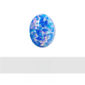 wholesale Metal Opal Cross Double-Sided Fire Iridescent Opal Polymer Cultivated Synthetic Opal Gemstone-0-25