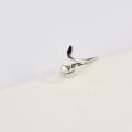 wholesale 925 Sterling Silver Whale Deer This Life Has You Ring, Open Adjustable, Niche Design, Minimalist, Student Valentine's Day Premium Gift-0-0