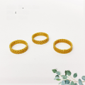 wholesale S925 silver gold-plated running rings turquoise and southern red agate Tang-pattern diamond-inlaid accessories bracelet necklace string ornaments DIY handmade spacer beads-0-10