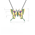 wholesale S925 Silver Designer Brooch Pendant Two-Way Butterfly Design High-End with Natural Amethyst Necklace Pendant-0-0