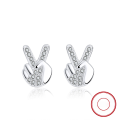 wholesale S925 sterling silver gold-plated ultra-sparkling zirconia drop earrings, manufacturer wholesale-0-89