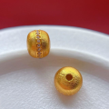 wholesale Gold-plated 925 ancient silver accessories Lily of the Valley Chubby Fu pendant, bride A'Dai hamburger bead, small waist spacer bead DIY-0-6