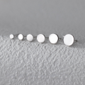 wholesale S925 Sterling Silver Round Stud Earrings, Minimalist and Compact Style for Men, Ideal for Healing Piercings, Model M03923-0-0