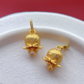 wholesale Gold-plated 925 ancient silver accessories Lily of the Valley Chubby Fu pendant, bride A'Dai hamburger bead, small waist spacer bead DIY-0-10