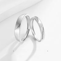 wholesale S925 Sterling Silver "The Rest of My Life" Couple Rings, Minimalist and Unique Matching Bands for Valentine's Day Gift-The rest of your life couple ring/approximately 3.68g&gt;PR002956 sterling silver