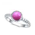 wholesale S925 Sterling Silver Cultivated Six-Ray Star Ruby and Sapphire Ring New European and American Fashion Luxury Advanced Sense-0-6