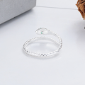 wholesale S925 Sterling Silver Chaocheng Chinese National Style Creative 3D Zodiac Snake Adjustable Ring Trendy and Versatile-0-3