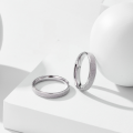 wholesale 925 Sterling Silver Matte Minimalist Couple's Rings, Solid Plain Bands, Factory Wholesale-0-0
