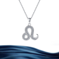 wholesale S925 Sterling Silver Cross-Border Zodiac Leo Constellation Collarbone Necklace with Full Moissanite Jewelry for Women-0-0