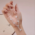 wholesale 999 Silver Maker's Romantic Rose Branch Necklace, Light Luxury Collarbone Chain, High-End Sense Autumn and Winter Accessories for Girlfriend-0-0