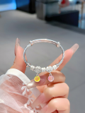 wholesale 999 Sterling Silver Bracelet for Big Kids, Girl Student's Birthday Gift with Design Sense-0-27