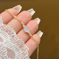 wholesale S925 Sterling Silver Red Elk Full Body Korean Style Light Luxury Fashion Bracelet Bangle Versatile Minimalist Retro for Women-BS0155-Gold 925 Silver