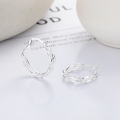 wholesale S925 Sterling Silver Irregular Twisted Line Ear Clasp Creative Individualistic Trend Hip-hop Punk Style Earrings-0-1