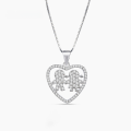 wholesale S925 Sterling Silver Heart Pendant Women Korean Style Minimalist High-end Fashion Elegant Necklace Jewelry Wholesale-0-0