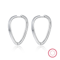 wholesale 925 Sterling Silver On Sale Geometric Hoop Earrings Heavy Work Minimalist Ear Clips Ins Light Luxury Advanced Cross-Border European and American Earrings-0-4
