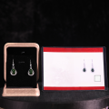 wholesale 925 Sterling Silver Simple Antique-style Natural Hetian Jasper Drop Earrings with Certificate, Green Jade Earrings for Women-0-3