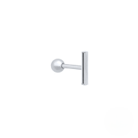 wholesale S925 Sterling Silver Flat Back Labret Stud Earring,ins-Single platinum