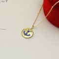 wholesale S925 Gold-Plated Silver Retro Twist Anchor Necklace Women's Choker, Daily Korean New Wholesale-0-2