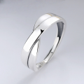 wholesale S925 Sterling Silver Retro Korean-style Cross Creative Minimalist English Sentence Couple Adjustable Ring-0-0
