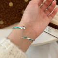 wholesale S925 Sterling Silver Snake Series Enamel Bracelet for Women, Unique Design, Niche Fashion Trendy Bracelet, New Collection-0-3