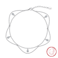 wholesale S925 Sterling Silver Cloud-Pull Anklet, Versatile Minimalist Design with a Unique Touch for Summer and Fall Seasons-0-4