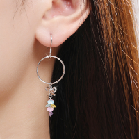 wholesale Sterling silver new trendy bow earrings for women, lightweight luxury design, exquisite ear pendants, elegant ear accessories-ES006068 925 silver