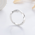 wholesale S925 Sterling Silver Retro Vintage Creative Geometric Letter Ring Ins Cold Minimalist Style Versatile Stacking Ring-0-1