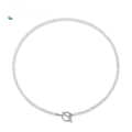 wholesale Metal OT clasp minimalist elegant French sophisticated women's wholesale natural freshwater pearl necklace-0-0