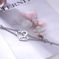 wholesale 925 Silver European and American Fashion Jewelry Birthstone Couple Bracelets Engraved with Lover's Name Valentine's Day Gift-0-1