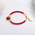 wholesale S925 Sterling Silver Chaozheng Zodiac Birth Year Hetian Jade Auspicious Cute Dragon Red String Bracelet New Chinese Style National Trend-0-2