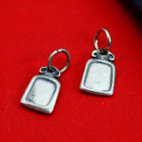 wholesale Metal antique Chinese style zodiac year blessing pendant DIY red cord bracelet phone strap keychain accessory-Pendant (without string)  925 sterling silver