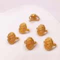 wholesale Metal S925 gold-plated large ruyi peony accessory for bracelets and necklaces, DIY semi-finished product-0-3