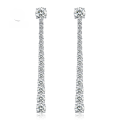 wholesale S925 Silver New Women's Trendy Versatile Minimalist Earrings with Large and Small Diamonds-0-0