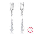 wholesale S925 Sterling Silver Earrings with Luxury Design, High-End Sense Ear Drops, Tassel, Inlaid Zircon and Rhinestone Ear Clasp Jewelry-0-0
