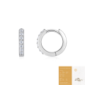 wholesale 925 Sterling Silver Fashionable and Popular Moissanite Hoop Earrings for Cross-Border Style, Luxurious High-End Elegance-0-6