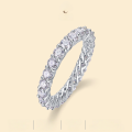 wholesale S925 Sterling Silver Moissanite Full Eternity Ring Cross-border Etsy Hot Selling New Style Source Wholesale Ready to Ship Dropshipping-0-0