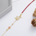 wholesale S925 Sterling Silver Chaocheng New Cute Dragon Red String Attract Wealth and Fortune Hetian Jade Bracelet Retro Chinese Style Hand Accessory-0-2